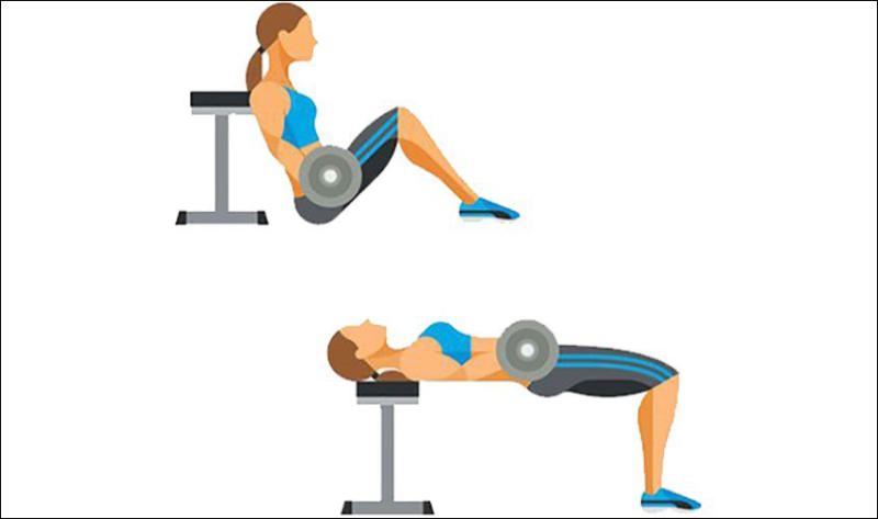Nếu bạn muốn giảm mỡ và tăng cơ cho vùng mông thì nên lựa chọn bài tập Dumbbell Hip Thrusts