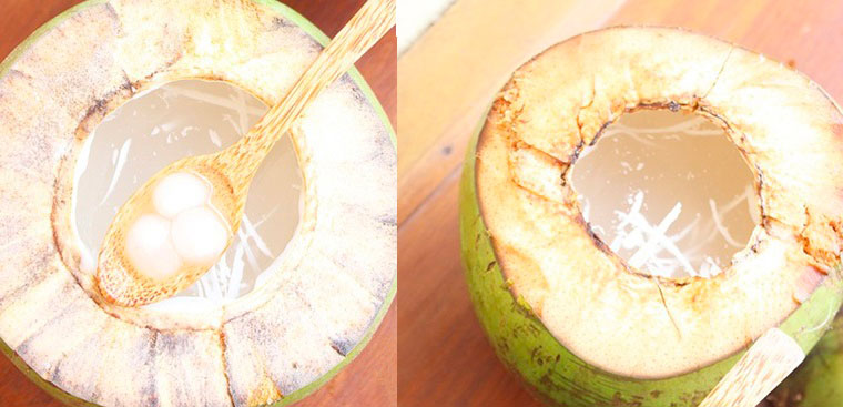 Nước dừa trân châu