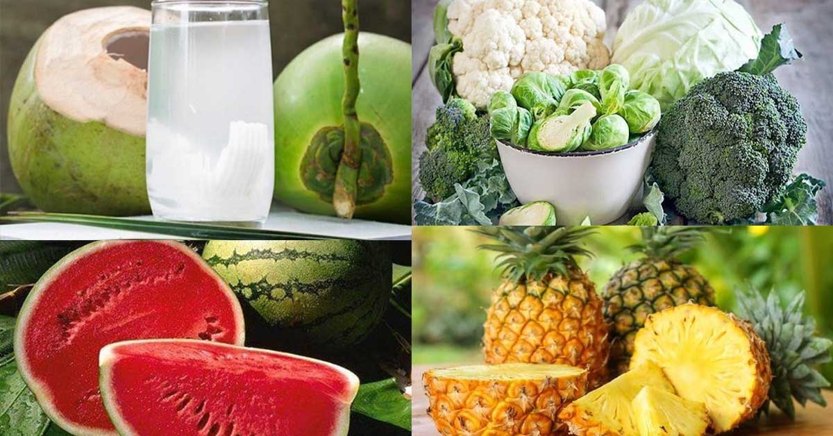 Các thực phẩm chứa nhiều nước cho ngày hè, giúp cung cấp nước