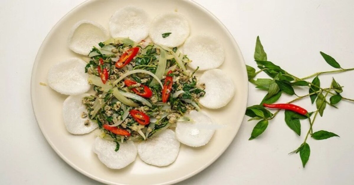 hến xào rau răm