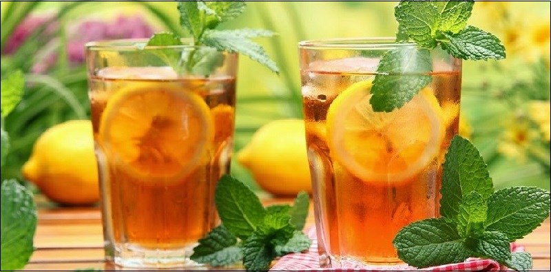 Trà chanh, gừng và bạc hà