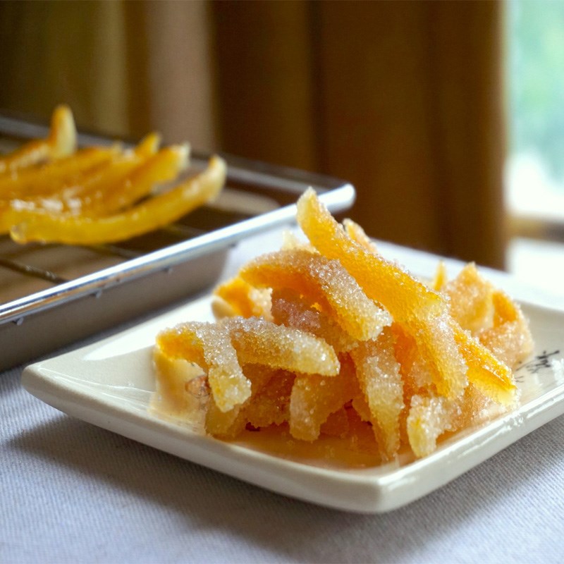 Vỏ chanh làm món ăn vặt