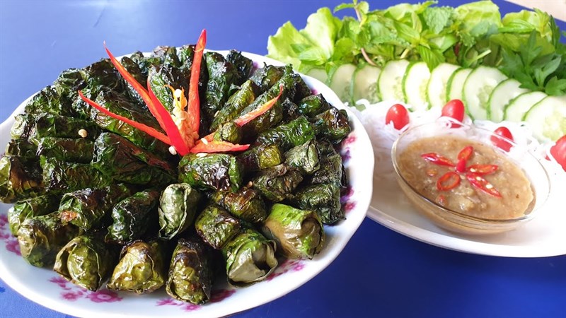 Chả lá lốt chay