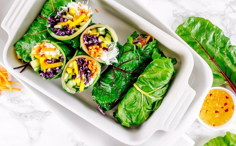Cải cầu vồng dùng làm món ăn