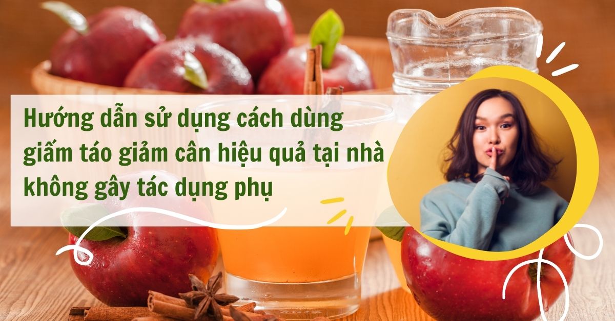 giấm táo giảm cân