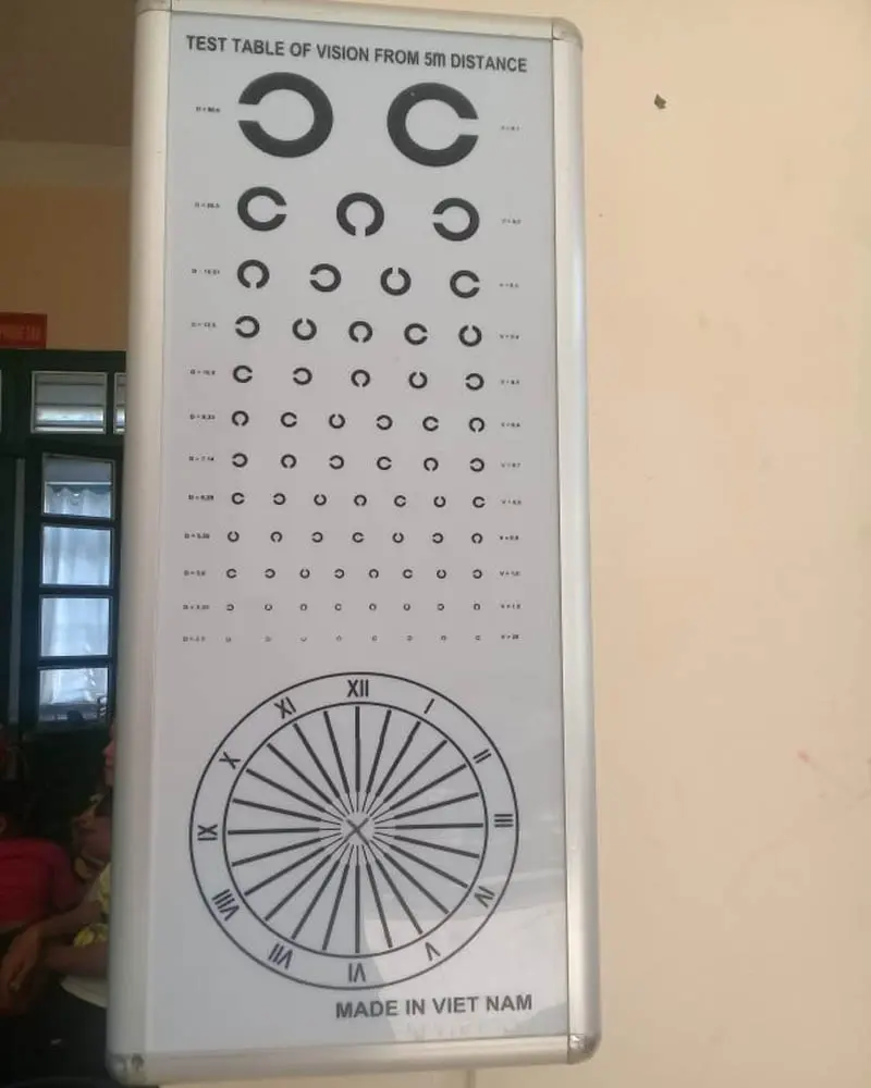 Bảng đo thị lực chữ C