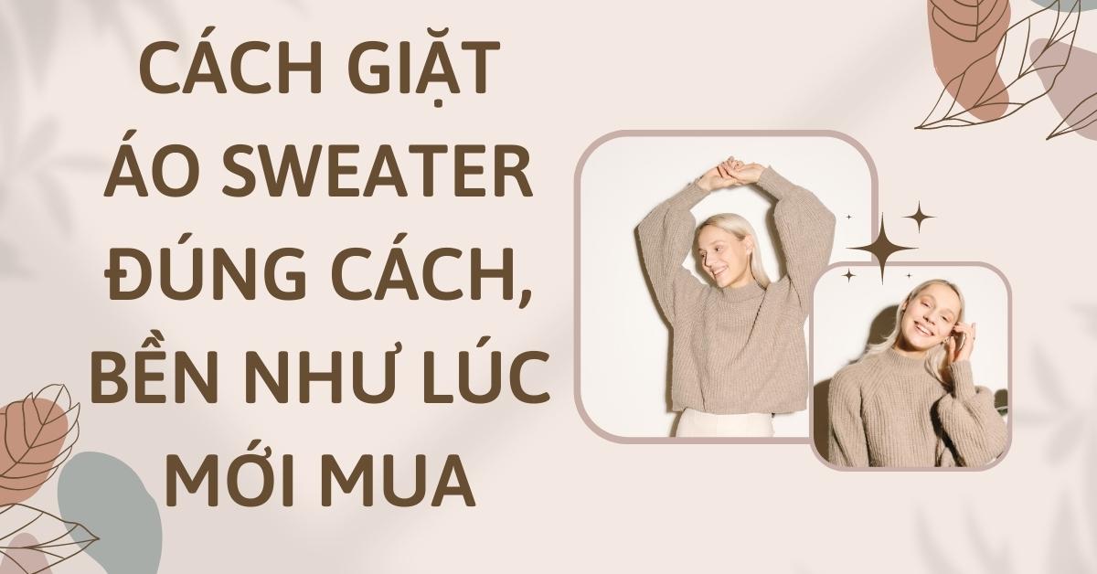 cách giặt áo sweater
