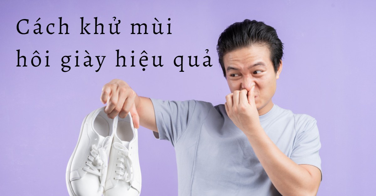 Cách khử mùi hôi giày