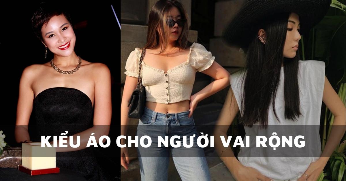 kiểu áo cho người vai rộng