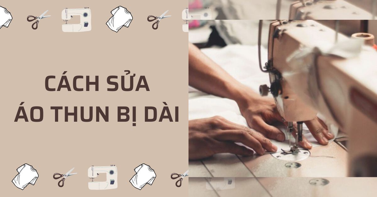 sửa áo thun bị dài