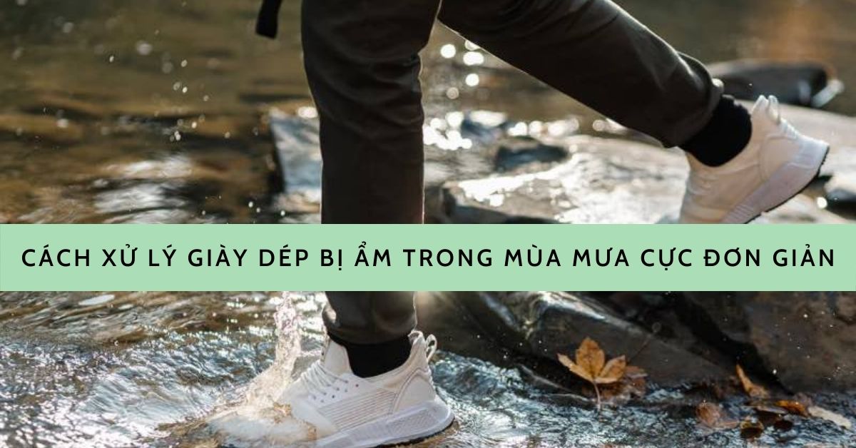 cách xử lý giày dép bị ẩm