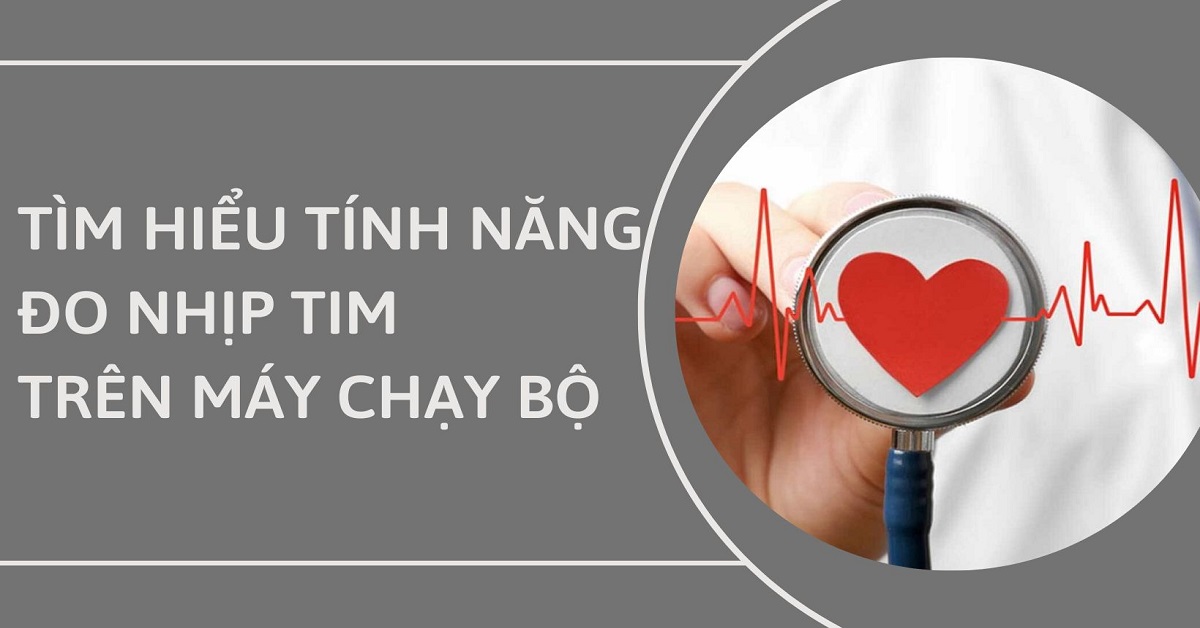đo nhịp tim trên máy chạy bộ
