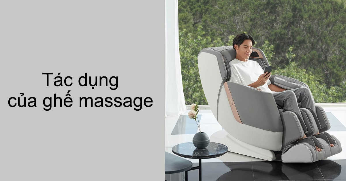 tác dụng của ghế massage