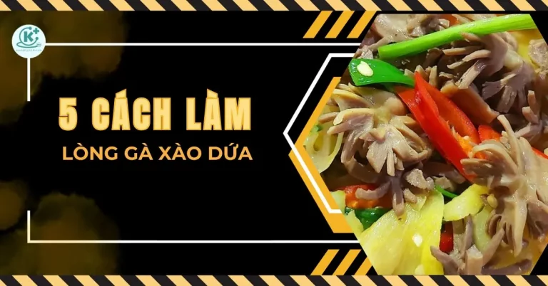 lòng gà xào dứa
