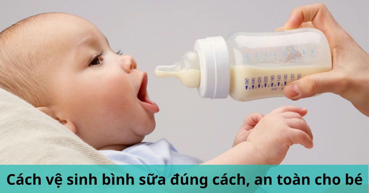 cách vệ sinh bình sữa