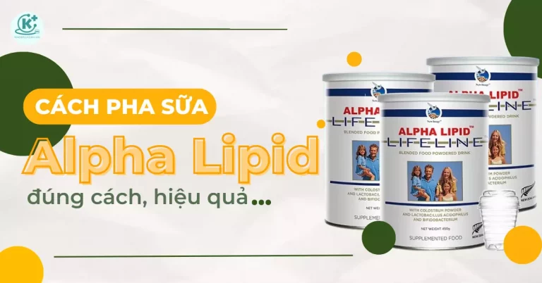 cách pha sữa alpha lipid