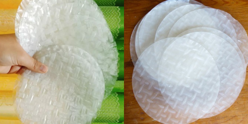 Ở miền Nam, bánh tráng thường có độ mỏng hơn