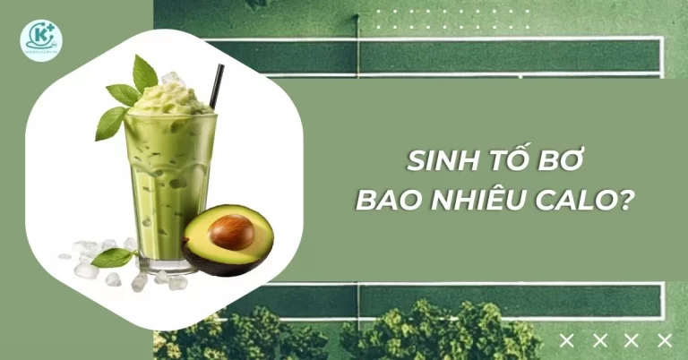 sinh tố bơ bao nhiêu calo