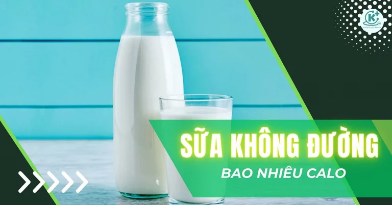 sữa không đường bao nhiêu calo