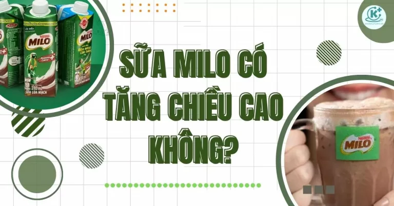 sữa milo có tăng chiều cao không